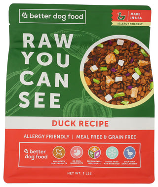 A Better Treat Dog Food Allergy Duck - No Plunge - Front