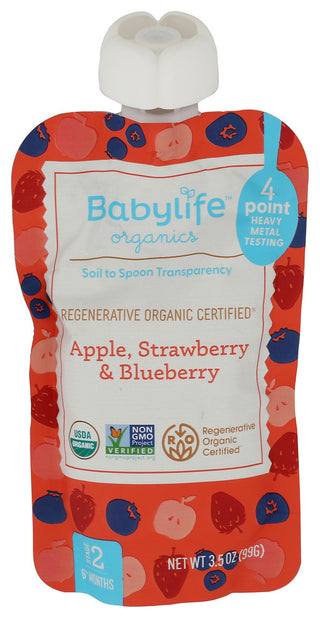 Babylife Pouch Apl Strwbry Blubry - Centre - Front