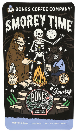 Bones Coffee Company Coffee Grnd Smorey Time - Centre - Front