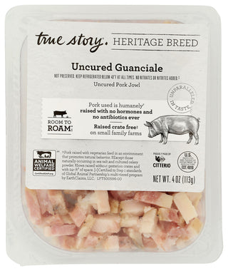 True Story Guanciale Uncured Hrtage - No Plunge - Front