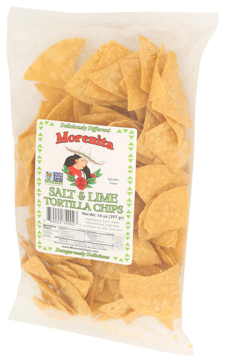 Morenita Chips Tortilla Salt Lime - Right - Front