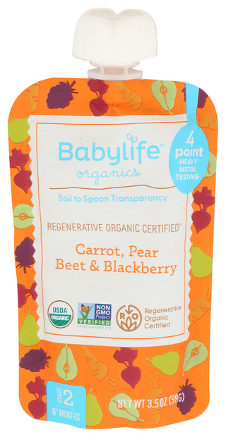 Babylife Pouch Crrt Pr Beet Blkbr - Centre - Front