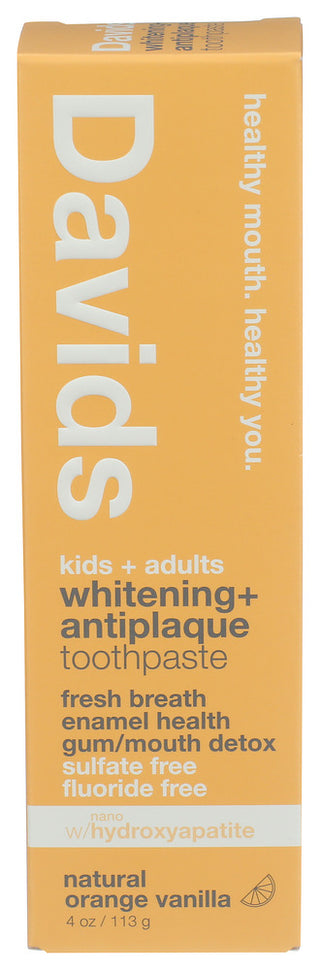 Davids Toothpaste Kids Orn Vnla - Centre - Front