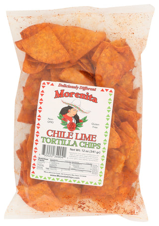 Morenita Chips Tortilla Chl Lime - No Plunge - Front