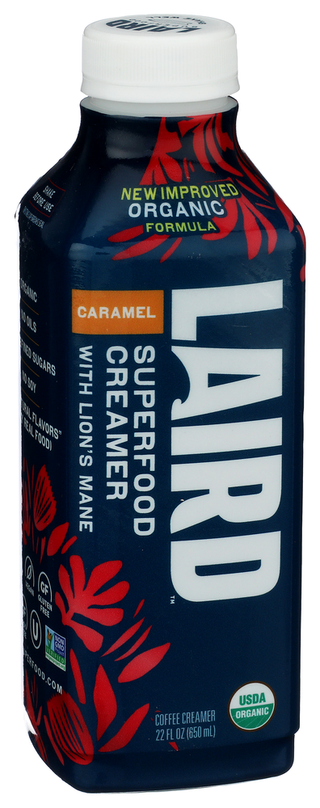 Laird Superfood Creamer Liq Caramel Org - Left - Front
