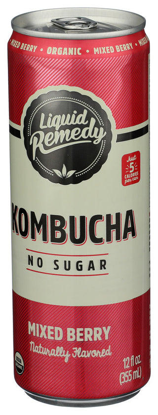Liquid Remedy Kombucha Mixed Berry Org - Right - Front