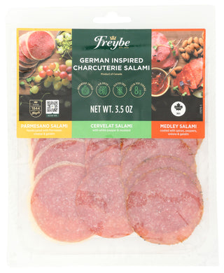 Freybe Salami Parmesano Cervelat Medl - No Plunge - Front