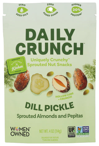 Daily Crunch Almonds Dill Pick Sprted - No Plunge - Front
