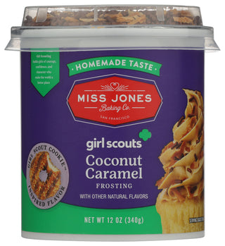 Miss Jones Baking Co Frosting Coconut Caramel - No Plunge - Front