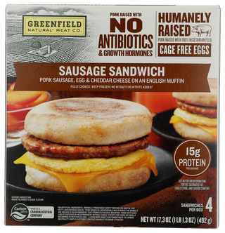 Greenfield Sandwich Brkfst Sausage - No Plunge - Front