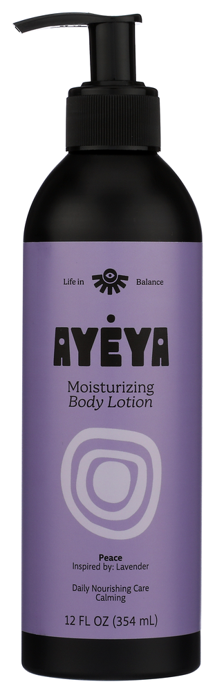 Ayeya Lotion Body Peace - No Plunge - Front