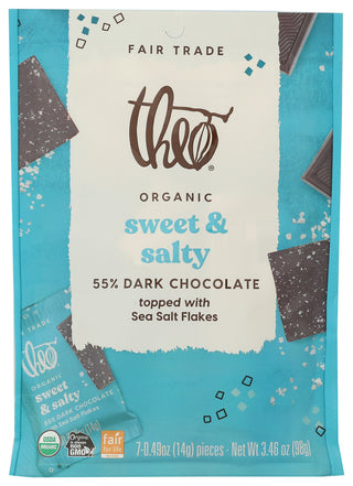 Theo Chocolate Choc Dark Org Swt Slty - No Plunge - Front
