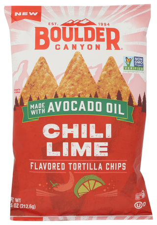 Boulder Canyon Chips Trtla Chili Lime - No Plunge - Front