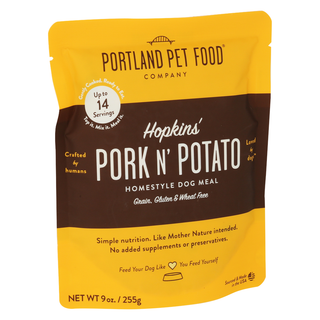 Portland Pet Food Company Meal Dog Pork N Potato - Left - Front