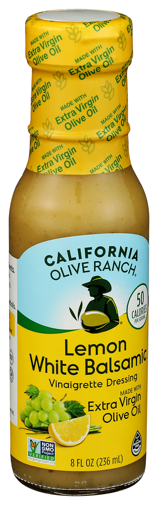 California Olive Ranch Vinaigrette Balsamc Lmn - Left - Front