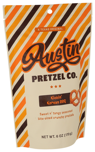 Austin Pretzel Co Pretzels Korean Bbq - Left - Front