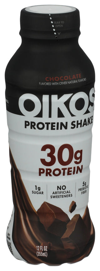 Oikos Protein Shake Choc Rtd - Left - Front