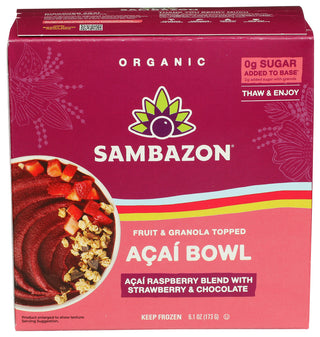 Sambazon Acai Bowl Rspbry Strbry - Centre - Front