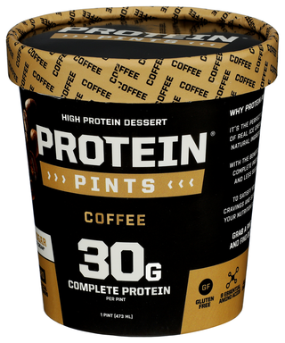 Protein Pints Ice Cream Prtn Coffee - Right - Front
