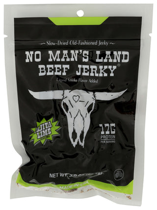No Mans Land Jerky Beef Fajita Lime - Centre - Front