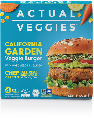 Actual Veggies Burger Veggie Cali Gardn - null - Front