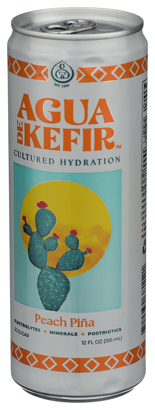 Gts Agua De Kefir Kefir Peach Pina - Right - Front