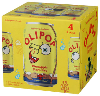 Olipop Soda Prb Pn Paradise 4pk - Right - Front