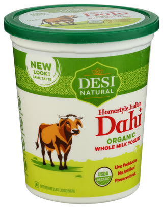 Desi Yogurt Dahi Whl Milk Org - Left - Front
