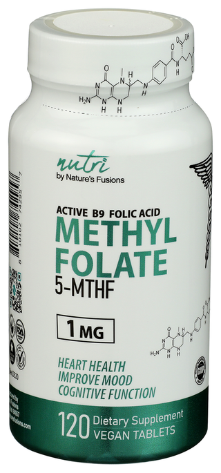 Nutri Methylfolate 5mthf 1mg - Centre - Front