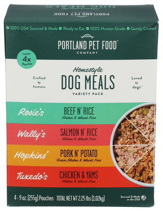 Portland Pet Food Company Dog Food Wet 4variety Pk - Centre - Front