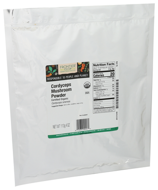 Frontier Bulk Mushroom Pwdr Crdycp Org - Left - Front