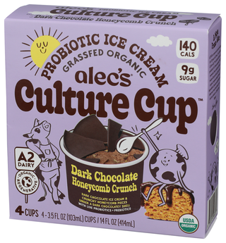 Alecs Ice Cream Ice Cream 4pk Dk Chc Hny - Right - Front