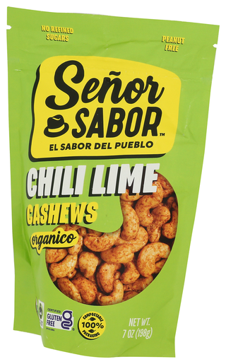 Senor Sabor Llc Cashews Chili Lime Org - Right - Front