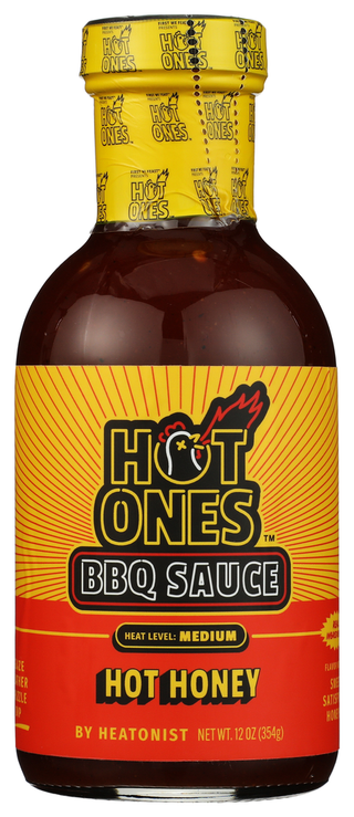 Hot Ones Sauce Bbq Hot Honey - No Plunge - Front