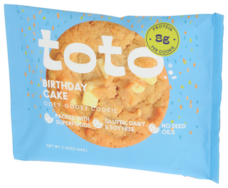Toto Foods Cookie Birthday Cake - Right - Front