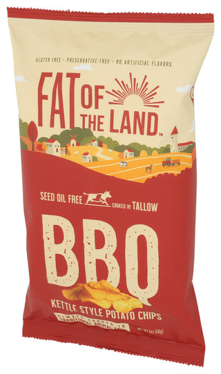 Fat Of The Land Chips Bbq Ktl Tlw - Right - Front