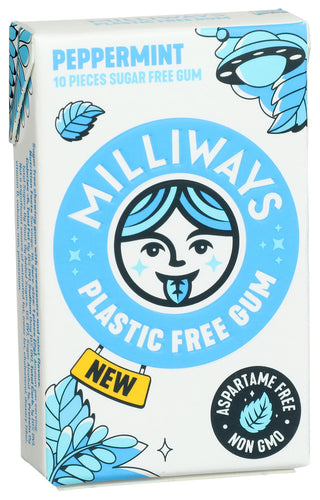 Milliways Gum Milliways Pepermint - Left - Front