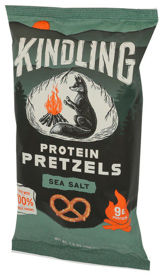 Kindling Snacks Pretzel Prtn Sea Salt - Right - Front