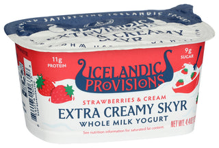 Icelandic Provisions Yogurt Strw And Crm Skyr - Left - Front