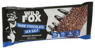Wild Fox Bar Protein Dark Choc Ss - Left - Front