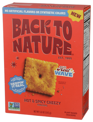 Back To Nature Cracker Cheezy Ht & Spcy - Right - Front