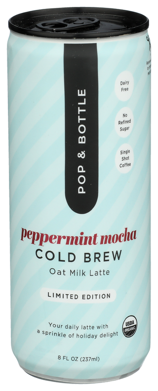 Pop And Bottle Latte Oat Pepprmnt Mocha - Centre - Front
