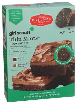 Miss Jones Baking Co Kit Brownie Thin Mint - Left - Front
