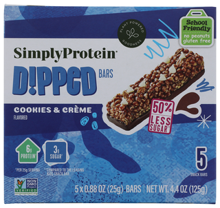 Simplyprotein Bar Dppd Cookies & Creme - No Plunge - Front