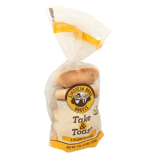 Einstein Noah Resturant Group Inc Bagel Plain Take N Toast - Left - Front