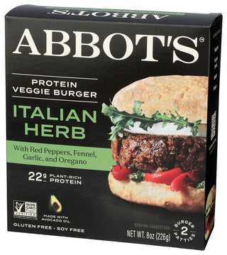 Abbots Butcher Burger Vegie Italian Hrb - Right - Front