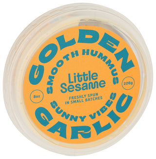 Little Sesame Hummus Golden Garlic - Left - Front