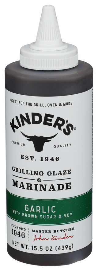 Kinders Marinade Garlic - Right - Front