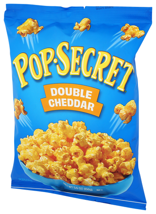 Popsecret Popcorn Rte Dbl Cheddar - Right - Front