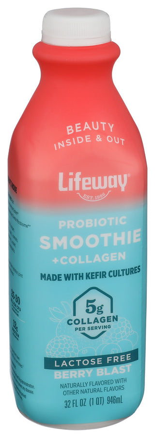 Lifeway Smoothie Berry Blast - Left - Front